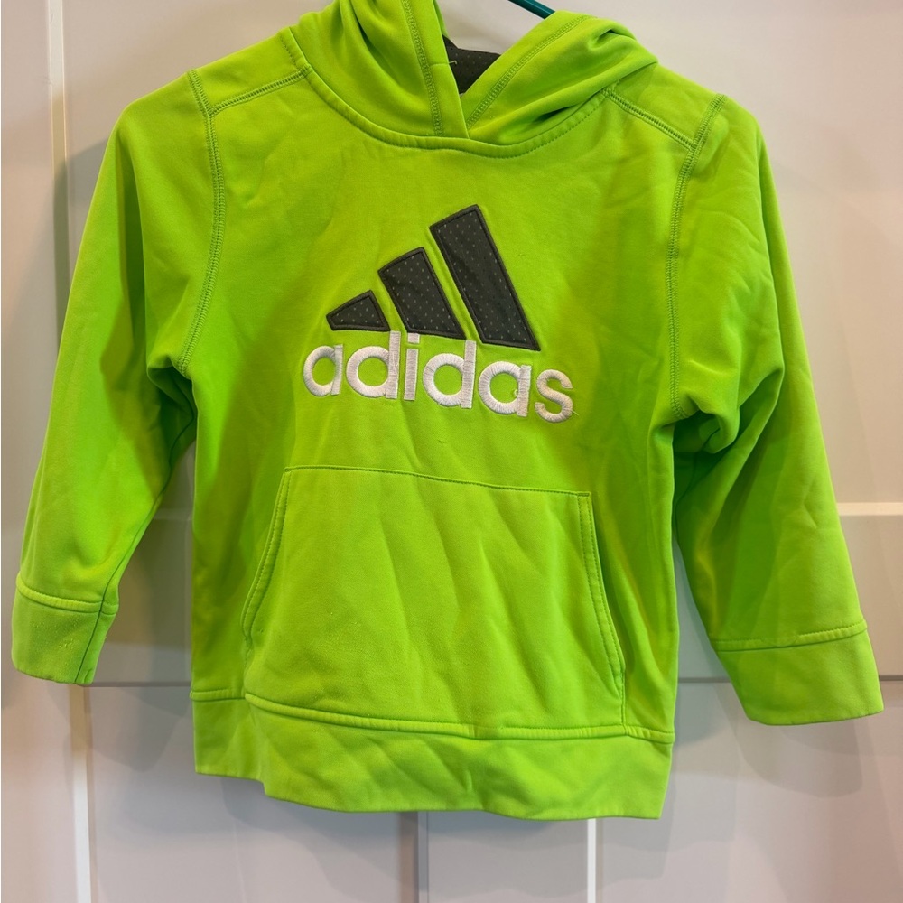 Adidas Kids Bright Green Hoodie